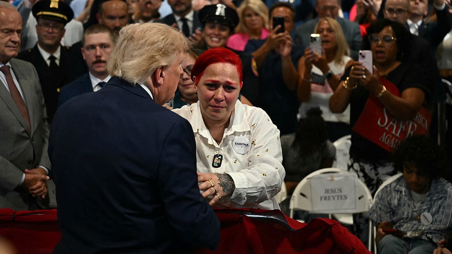 trump-leaves-stage-mid-speech-to-embrace-parents-of-12-year-old-killed-by-stray-bullet-in-the-bronx