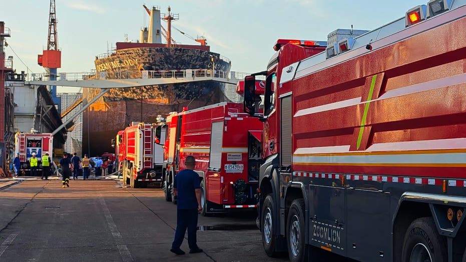 fire-aboard-cargo-ship-undergoing-repairs-at-busy-chinese-port-leaves-25-people-dead,-five-more-injured